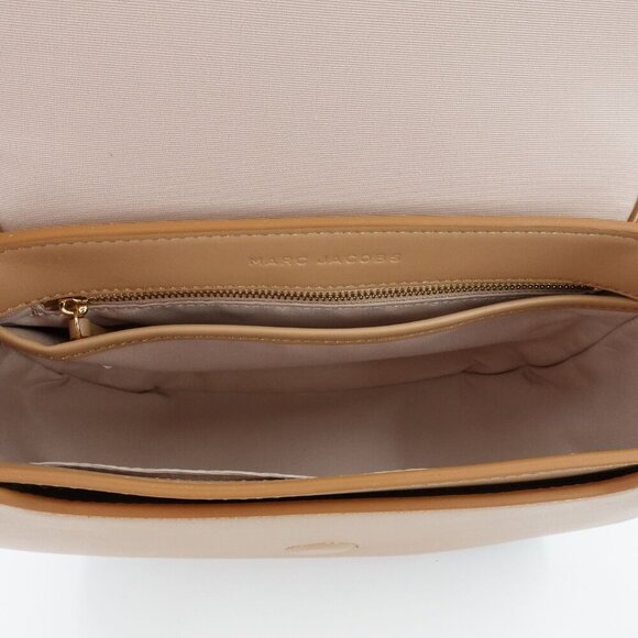 Marc Jacobs The Messenger Saddle Bag Medium In Leather Camel Cream OS - Picture 11 of 16